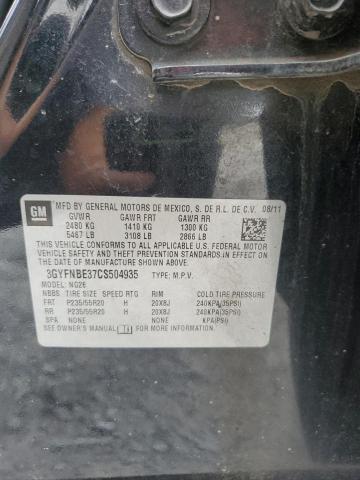 3GYFNBE37CS504935 - 2012 CADILLAC SRX PERFORMANCE COLLECTION Қара фото 13