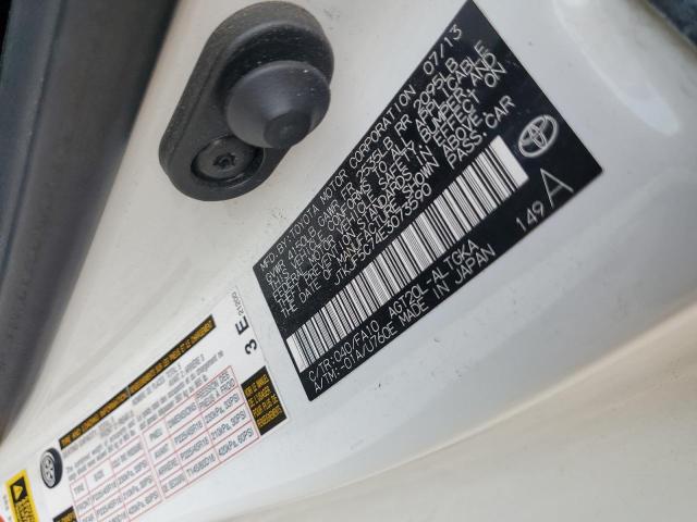 JTKJF5C74E3073590 - 2014 TOYOTA SCION TC თეთრი ფოტო 12