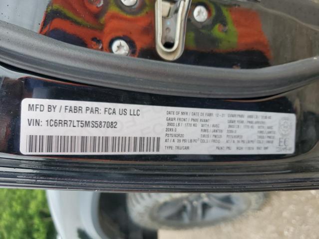 1C6RR7LT5MS587082 - 2021 RAM 1500 CLASS SLT Noir photo 13