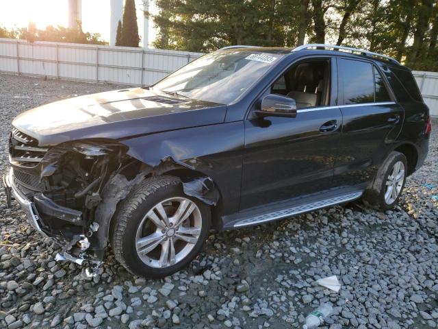 4JGDA5HB0FA478869 - 2015 MERCEDES-BENZ ML 350 4MATIC BLACK photo 1