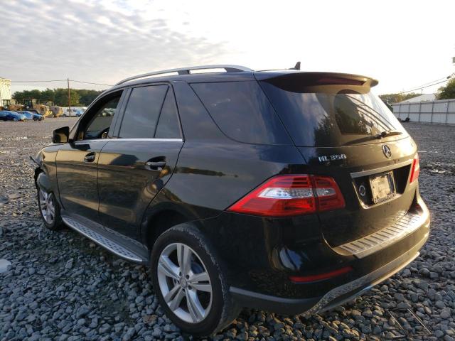 4JGDA5HB0FA478869 - 2015 MERCEDES-BENZ ML 350 4MATIC BLACK photo 2