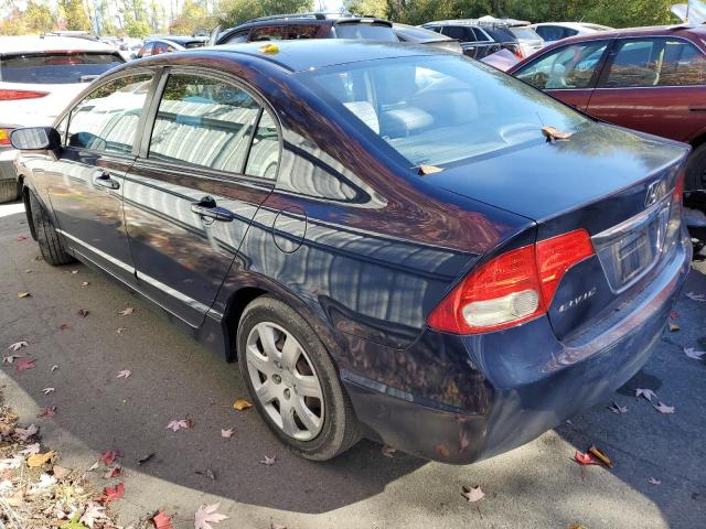 2HGFA16569H506748 - 2009 HONDA CIVIC LX BLUE photo 2