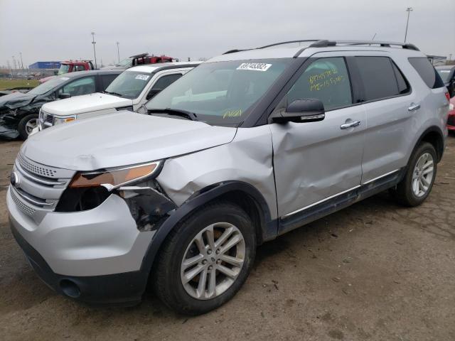 1FM5K7D84EGC56628 - 2014 FORD EXPLORER XLT SILVER photo 1