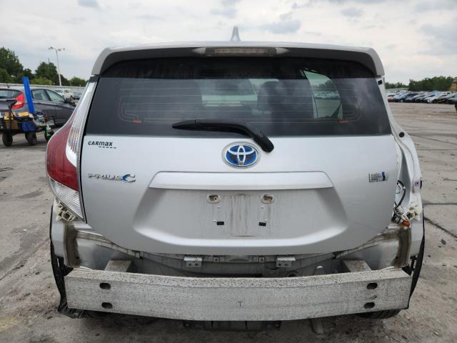 JTDKDTB35F1107005 - 2015 TOYOTA PRIUS C SILVER photo 6