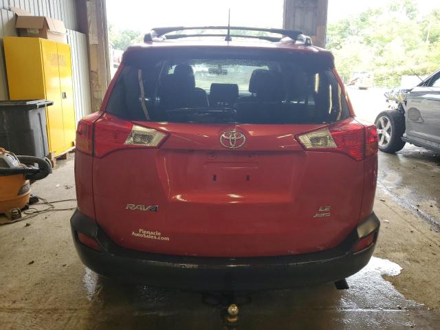 JTMBFREV0EJ010352 - 2014 TOYOTA RAV4 LE RED photo 6