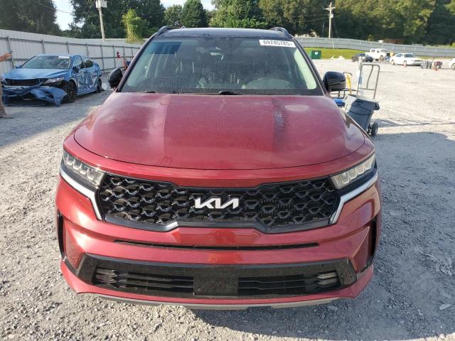 5XYRH4LF3PG230191 - 2023 KIA SORENTO EX RED photo 5