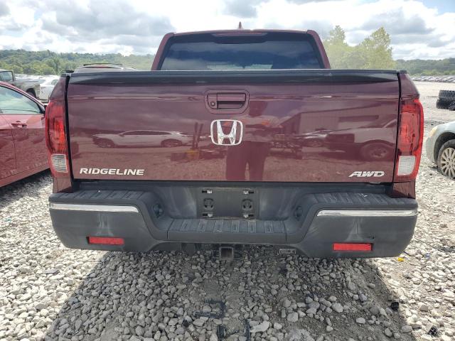 5FPYK3F55HB020587 - 2017 HONDA RIDGELINE RTL BURGUNDY photo 6