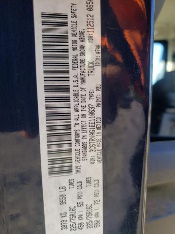 3C6TRVAG1EE110637 - 2014 RAM PROMASTER 1500 STANDARD Կապույտ լուսանկար 13