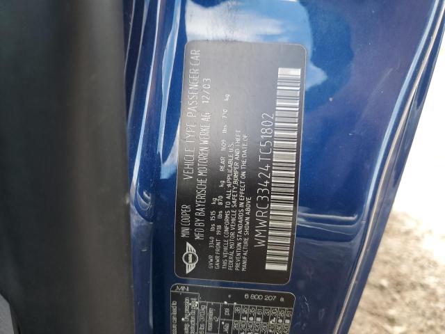 WMWRC33424TC51802 - 2004 MINI COOPER 蓝色 照片 13