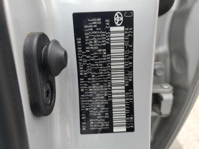 5YFEPMAE9NP285488 - 2022 TOYOTA COROLLA LE 银色 照片 12