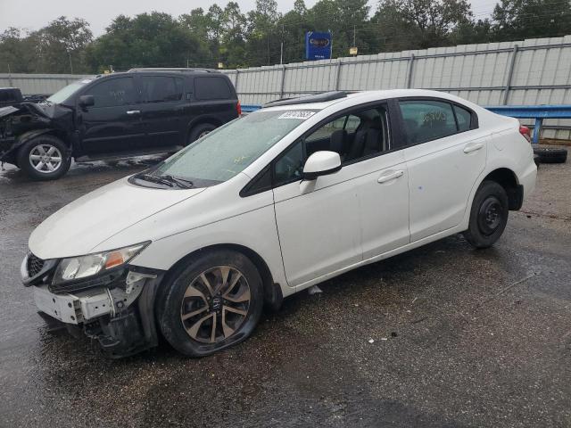 19XFB2F97DE045018 - 2013 HONDA CIVIC EXL WHITE photo 1