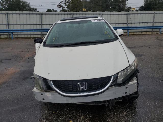19XFB2F97DE045018 - 2013 HONDA CIVIC EXL Սպիտակ լուսանկար 5