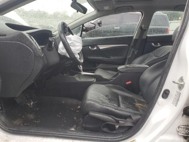 19XFB2F97DE045018 - 2013 HONDA CIVIC EXL Սպիտակ լուսանկար 7