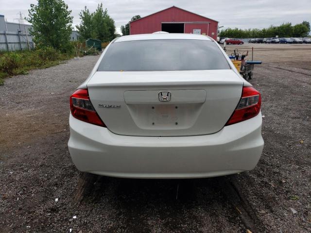 2HGFB2F47CH058408 - 2012 HONDA CIVIC LX WHITE photo 6