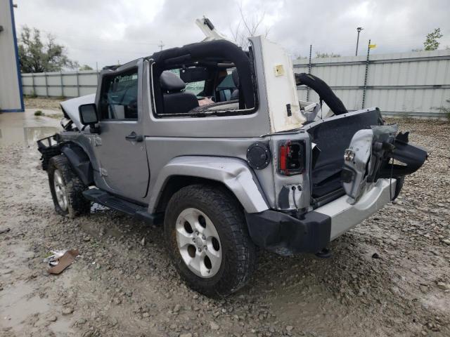 1C4GJWBG7EL259387 - 2014 JEEP WRANGLER SAHARA GRAY photo 4