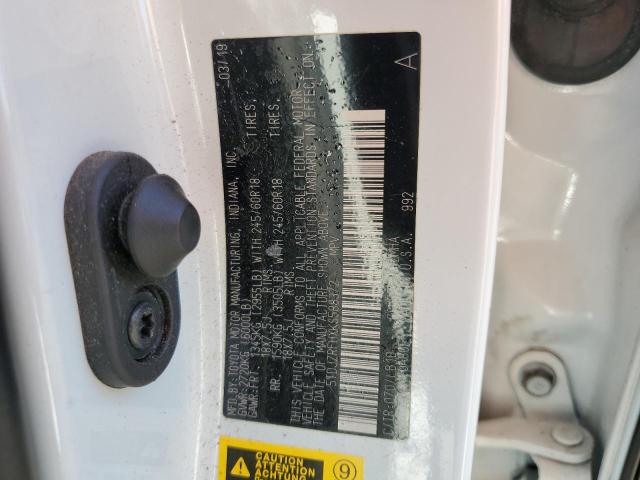 5TDJZRFHXKS588372 - 2019 TOYOTA HIGHLANDER SE 白色 照片 13