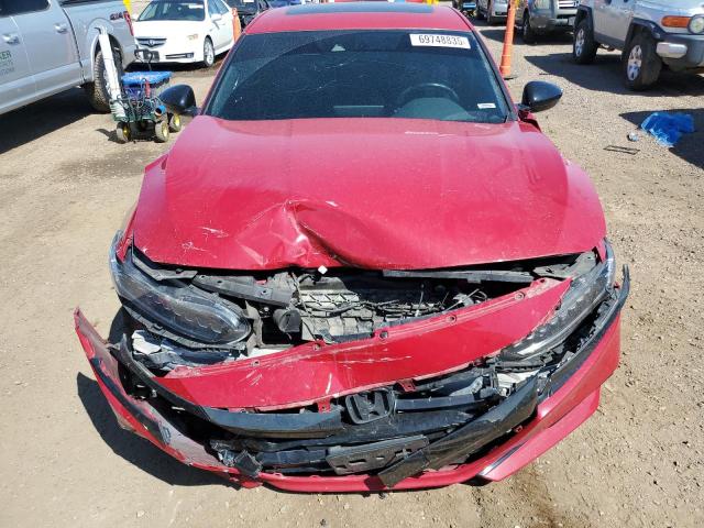 1HGCV2F38MA013186 - 2021 HONDA ACCORD SPORT RED photo 5