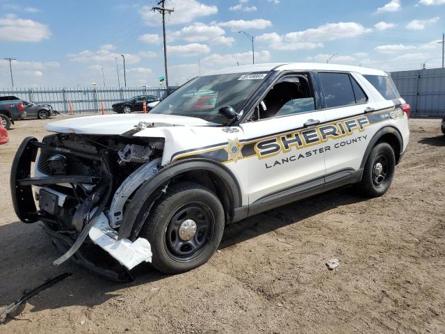 1FM5K8AB4MGB34954 - 2021 FORD EXPLORER POLICE INTERCEPTOR თეთრი ფოტო 1