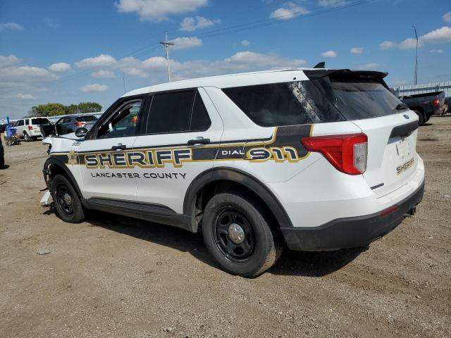 1FM5K8AB4MGB34954 - 2021 FORD EXPLORER POLICE INTERCEPTOR თეთრი ფოტო 2