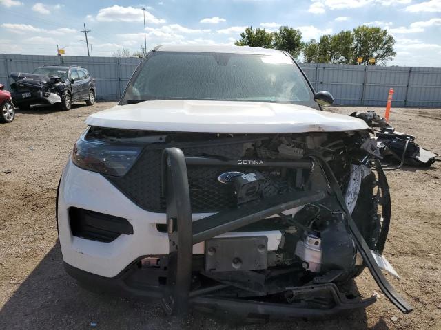 1FM5K8AB4MGB34954 - 2021 FORD EXPLORER POLICE INTERCEPTOR თეთრი ფოტო 5