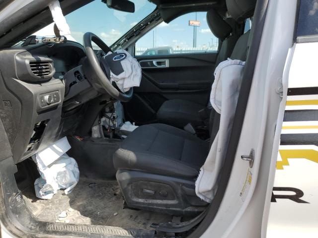 1FM5K8AB4MGB34954 - 2021 FORD EXPLORER POLICE INTERCEPTOR თეთრი ფოტო 7