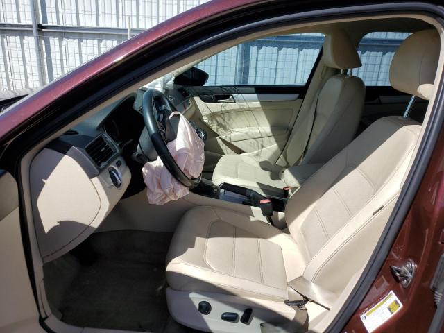 1VWBH7A38CC047764 - 2012 VOLKSWAGEN PASSAT SE MAROON photo 7