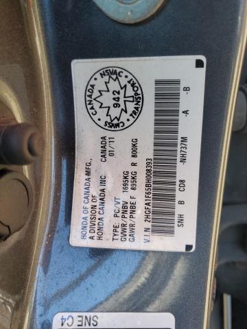 2HGFA1F65BH008393 - 2011 HONDA CIVIC LX-S Сұр фото 13