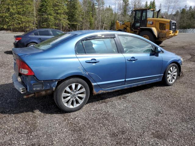 2HGFA16069H000194 - 2009 HONDA CIVIC EXL BLUE photo 3