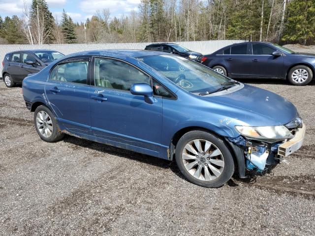 2HGFA16069H000194 - 2009 HONDA CIVIC EXL BLUE photo 4