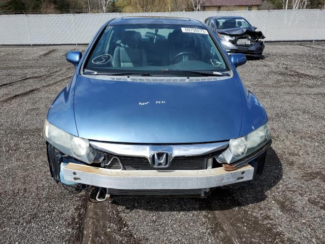 2HGFA16069H000194 - 2009 HONDA CIVIC EXL BLUE photo 5