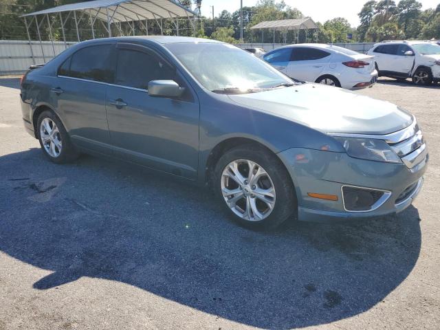 3FAHP0HG7CR291493 - 2012 FORD FUSION SE BLUE photo 4