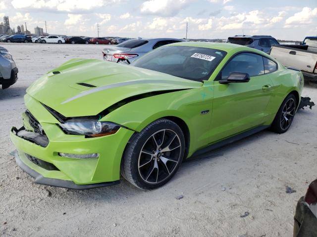 1FA6P8TD7L5191657 - 2020 FORD MUSTANG GREEN photo 1