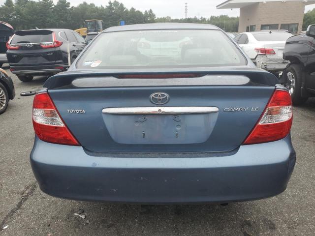 JTDBE32KX40263158 - 2004 TOYOTA CAMRY LE BLUE photo 6