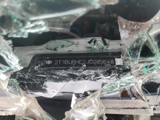 2T1BURHE2JC085643 - 2018 TOYOTA COROLLA L Weiß Foto 12