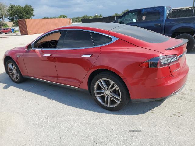 5YJSA1CP7DFP09567 - 2013 TESLA MODEL S Rojo foto 2