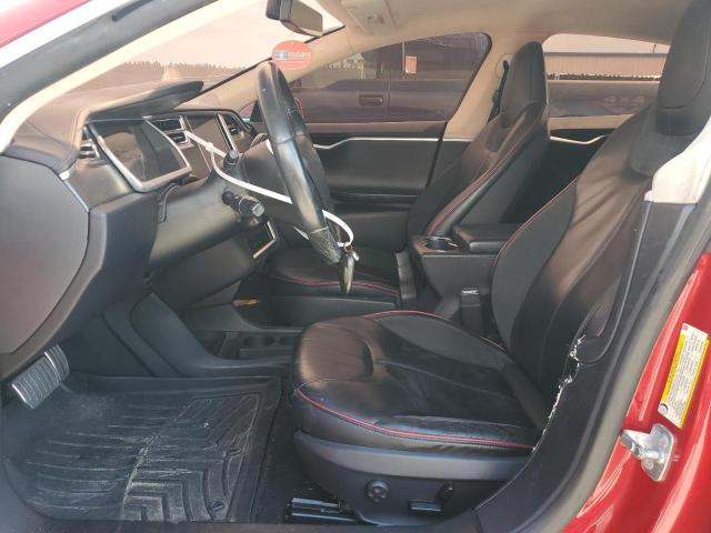 5YJSA1CP7DFP09567 - 2013 TESLA MODEL S Rojo foto 7