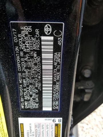 JTNB11HK4J3023780 - 2018 TOYOTA CAMRY L შავი ფოტო 12