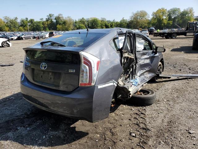 JTDKN3DUXC1557313 - 2012 TOYOTA PRIUS CHARCOAL photo 3