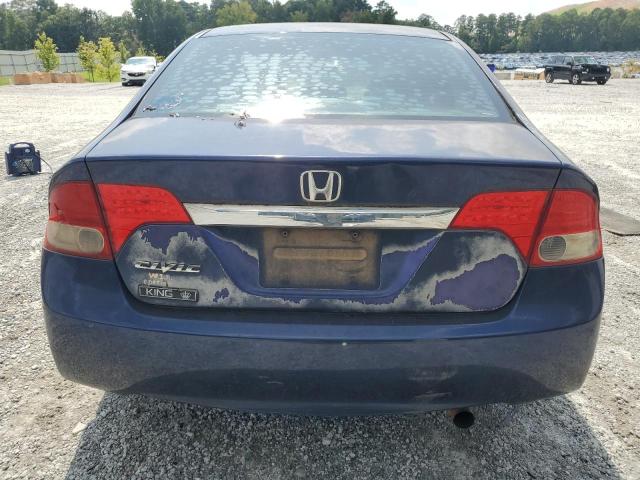 2HGFA16839H518964 - 2009 HONDA CIVIC EX BLUE photo 6