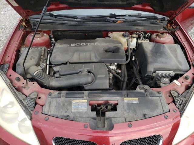 1G2ZF57B684149810 - 2008 PONTIAC G6 VALUE LEADER RED photo 11