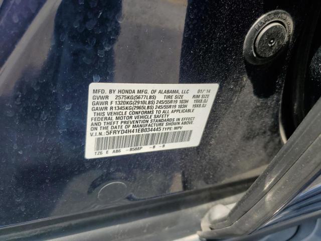 5FRYD4H41EB034445 - 2014 ACURA MDX TECHNOLOGY 蓝色 照片 12