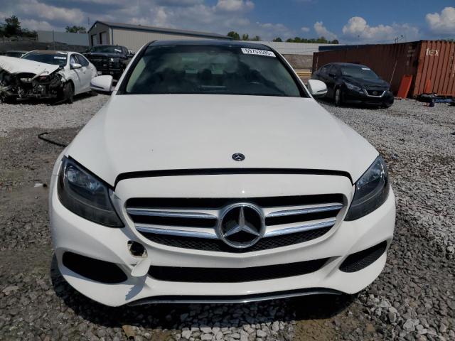 WDDWF4JB0JR340574 - 2018 MERCEDES-BENZ C 300 WHITE photo 5