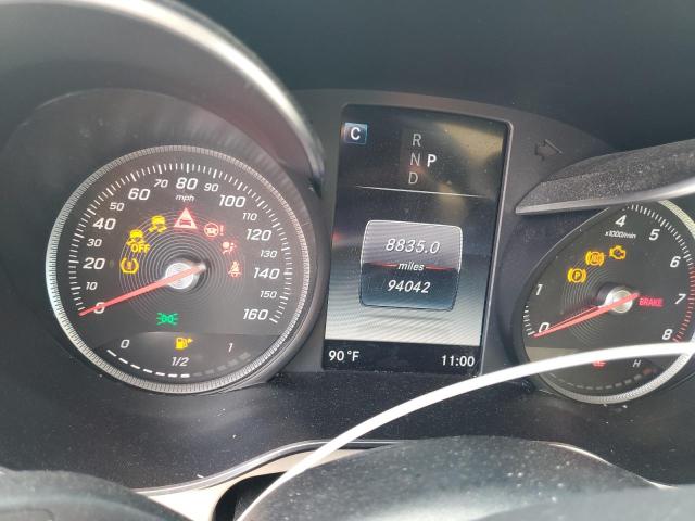 WDDWF4JB0JR340574 - 2018 MERCEDES-BENZ C 300 WHITE photo 9