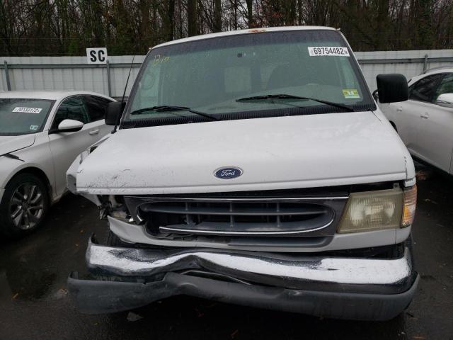 1FMRE11L21HA92878 - 2001 FORD ECONOLINE E150 WAGON WHITE photo 5