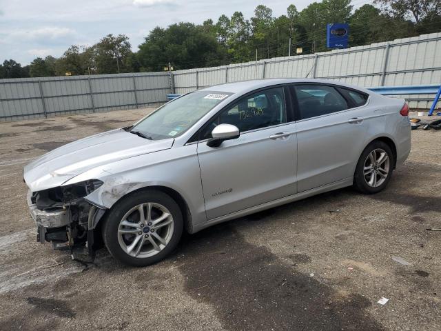 3FA6P0LUXJR140035 - 2018 FORD FUSION SE HYBRID SILVER photo 1