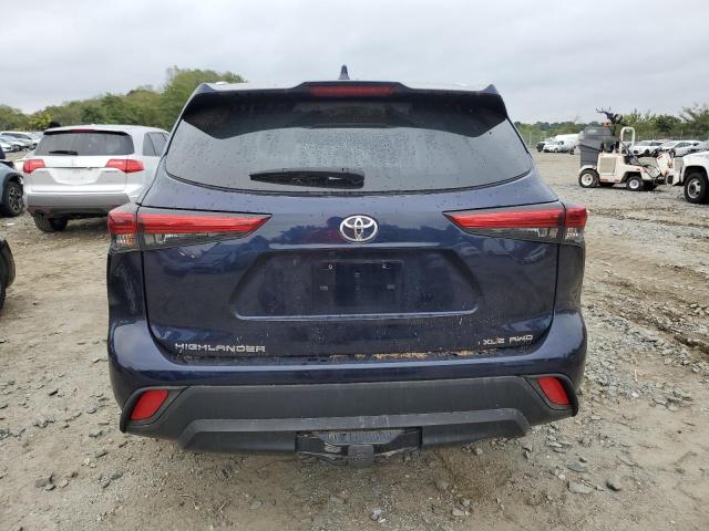 5TDHZRBH6MS152724 - 2021 TOYOTA HIGHLANDER XLE BLUE photo 6