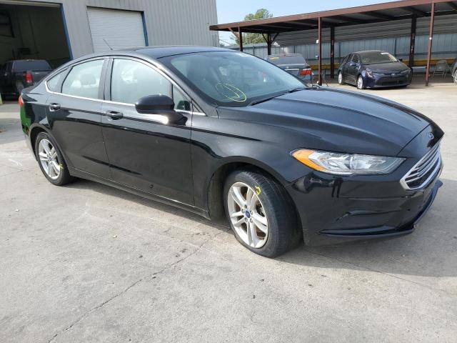 3FA6P0H79JR125755 - 2018 FORD FUSION SE BLACK photo 4