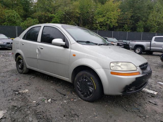 KL1TD526X4B123516 - 2004 CHEVROLET AVEO SILVER photo 4