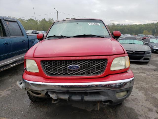 2FTRF08LX3CA31340 - 2003 FORD F150 RED photo 5