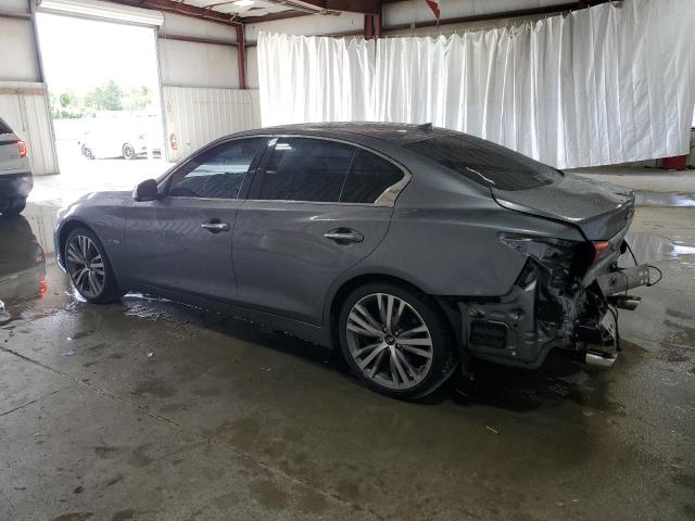 JN1AV7AR5JM540114 - 2018 INFINITI Q50 HYBRID LUXE GRAY photo 2